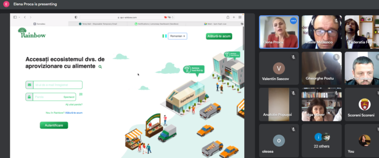 INSTRUIRE ONLINE FNFM DESPRE PLATFORMA RAINBOW
